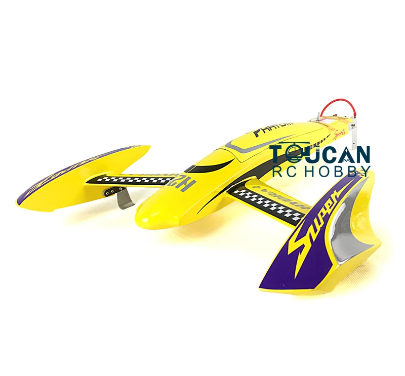 DTRC Toucanhobby H660 100KM/H Yellow Electric Race PNP RC Boat W/ Motor Servo ESC W/O Battery