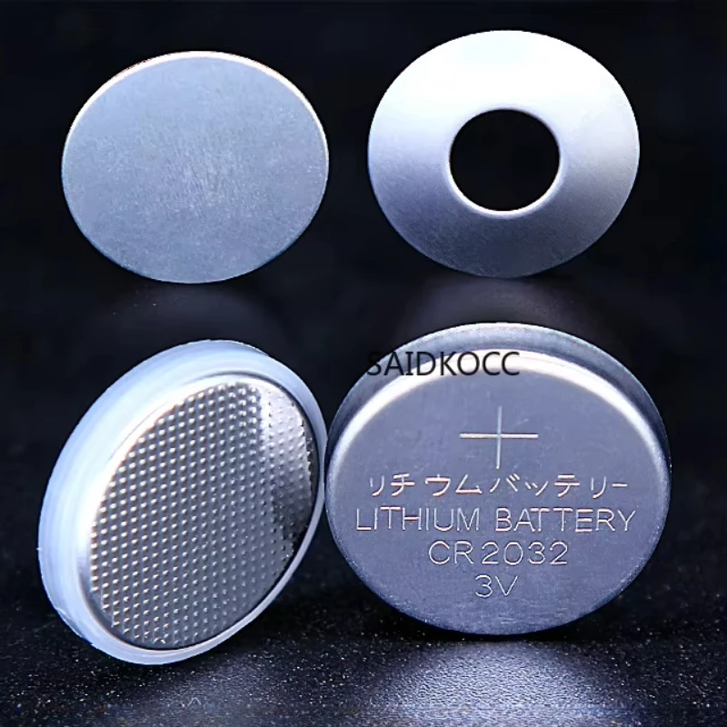 SAIDKOCC 304/316 Stainless Steel Coin Cell Case With Conical Spring 1.1MM and Spacer 0.5MM/1.0MMM For CR/LIR 2032/2025/CR2016