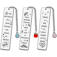 Thank You Inspirational Metal Bookmarks With Pendant Teaching Assistant Bookmarks Gifts for Teacher Assistant Nursery Bookmark