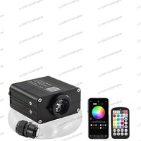 16W Twinkle RGBW Fiber Optic Star Ceiling Lights Kit Smart APP Sound Control LED Engine for Car Starry Sky Fiber Optic Lights