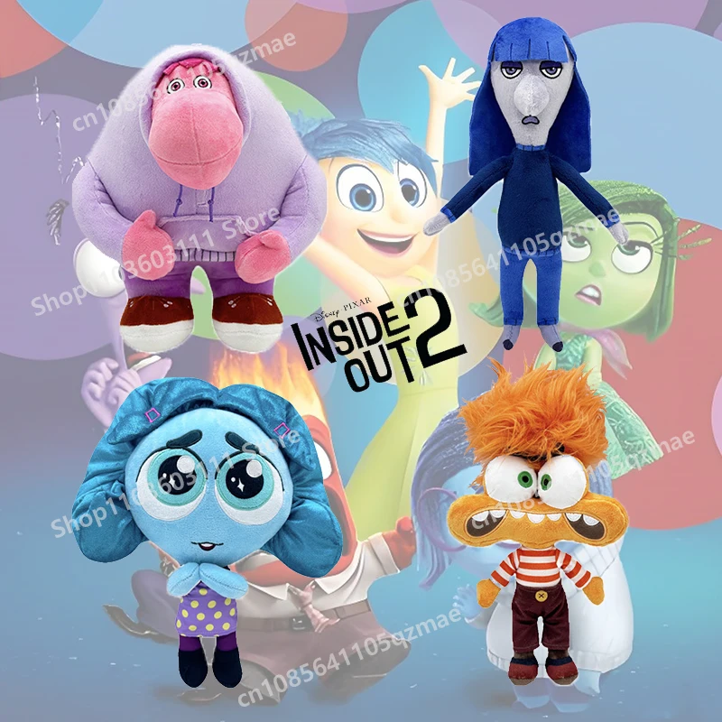 

New Disney&Pixar Movie Inside Out 2 Plush Toy Anime Figure Ennui Anxiety Envy Embarrassment Doll Plush Decoration Birthday Gifts