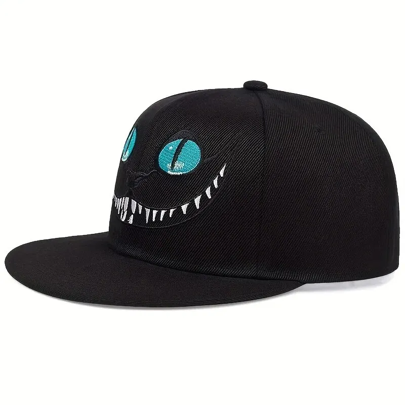 Unisex Cartoon Cat Embroidery Hip-hop Hats Spring Autumn Outdoor Adjustable Casual Baseball Caps Sunscreen Hat