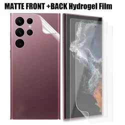 Front Back Matte Hydrogel Film on the Screen Protector For Samsung Galaxy S21 S10 S20 S9 S22 S23 Plus Ultra Note 20 10 Plus A53