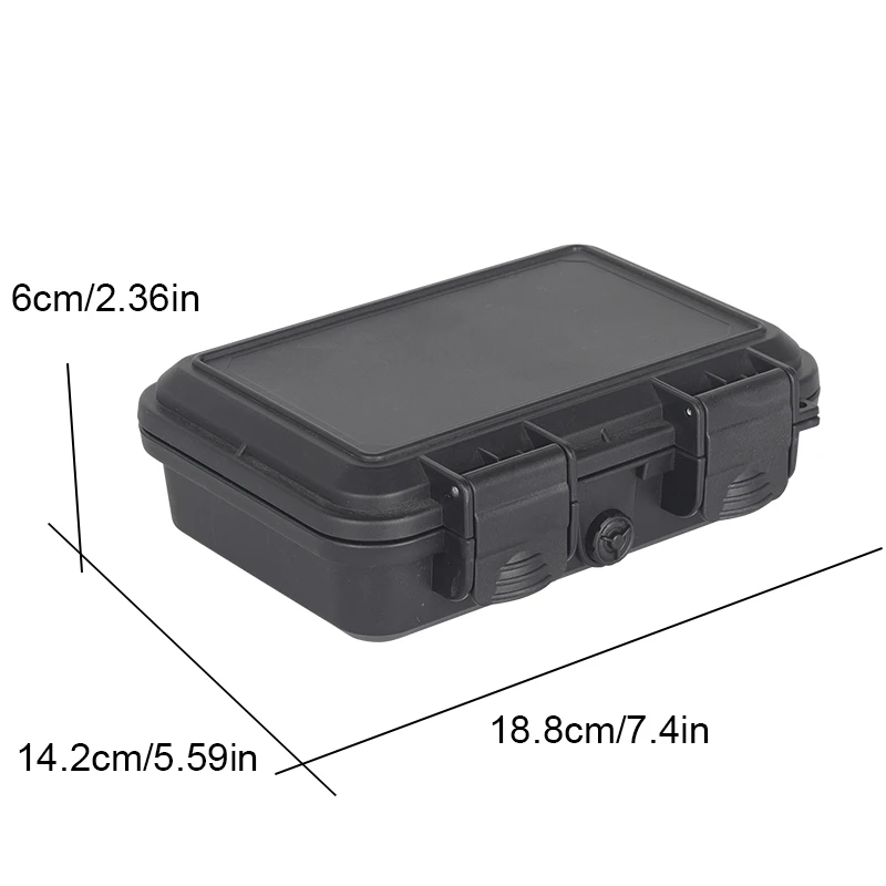 Protective Hard Case,Portable Rectangular Outdoor Toolbox,Photography Storage box,Durable Plastic Tool Case With Secure Latches