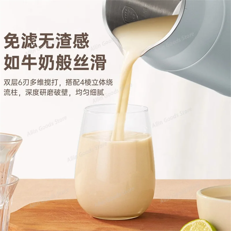 1L Large Capacity Multifunctional Soy Milk Maker Household Electric Blender Automatic Home Food Mixer For Soymilk Juice