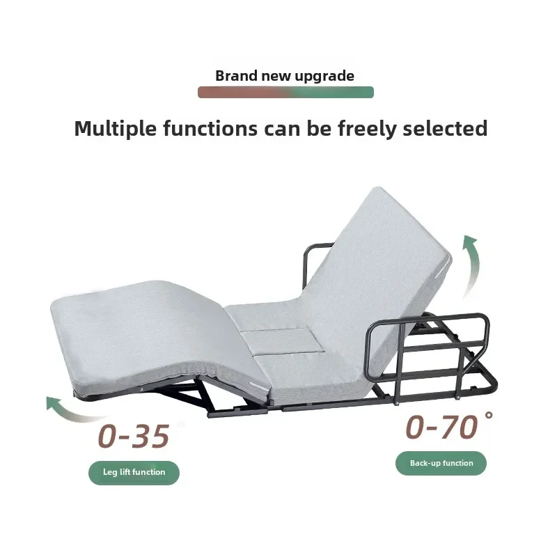 Elderly household electric get-up aid side turn bed backrest booster multi-functional lifting nursing mattress