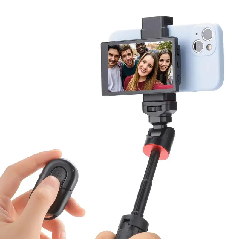 Aulidtech Kingma Phone Vlog Selfie Monitor Screen Rear Camera Shooting Videos 1080P HD for Iphone Vlog Live Stream