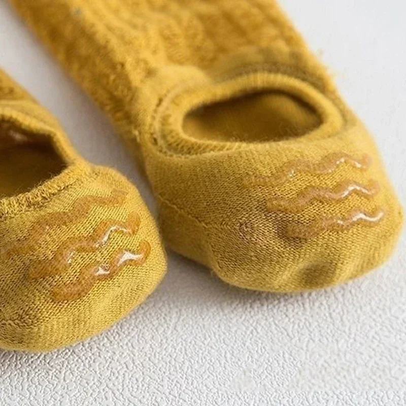 1-20 Pairs Socks women's Summer Invisible Short No Show Fashion Lace Breathable Silicone Non-slip female Cotton Boat Socks