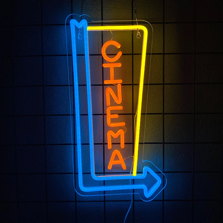 Home Cinema Guide - Cinema Arrow LED Neon Sign USB
