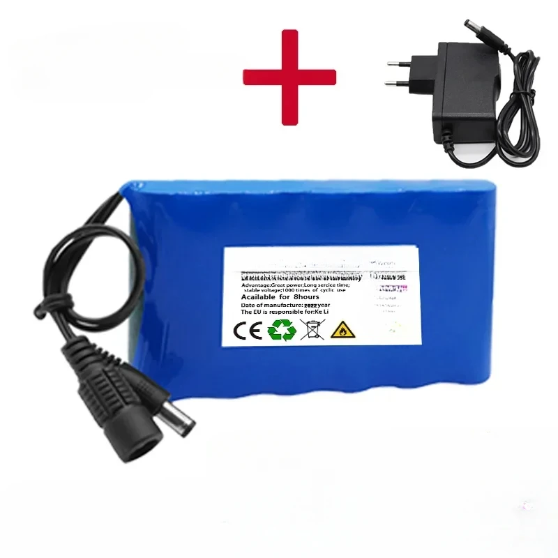 12V 20000mah Portable Super Battery Rechargeable Lithium Ion Battery Pack Capacity DC 12.6v 30Ah CCTV Cam Monitor