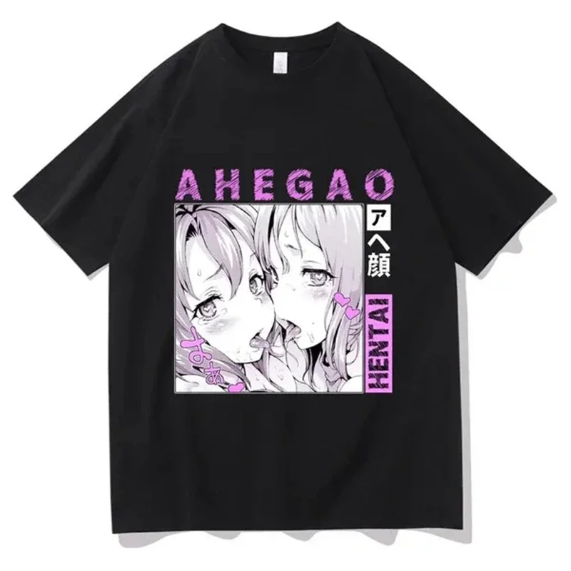 Anime Hentai Printed Shirt Latest Fashion Summer Printed T-shirt Street Fashion Top T-shirt 100% Cotton Oversized T-shirt