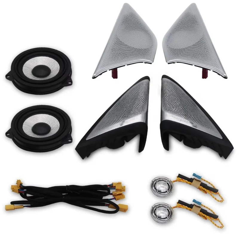 Car Interior Door Handle Door Stereo Audio Speaker Frame Cover Trim for New 5 Series G30