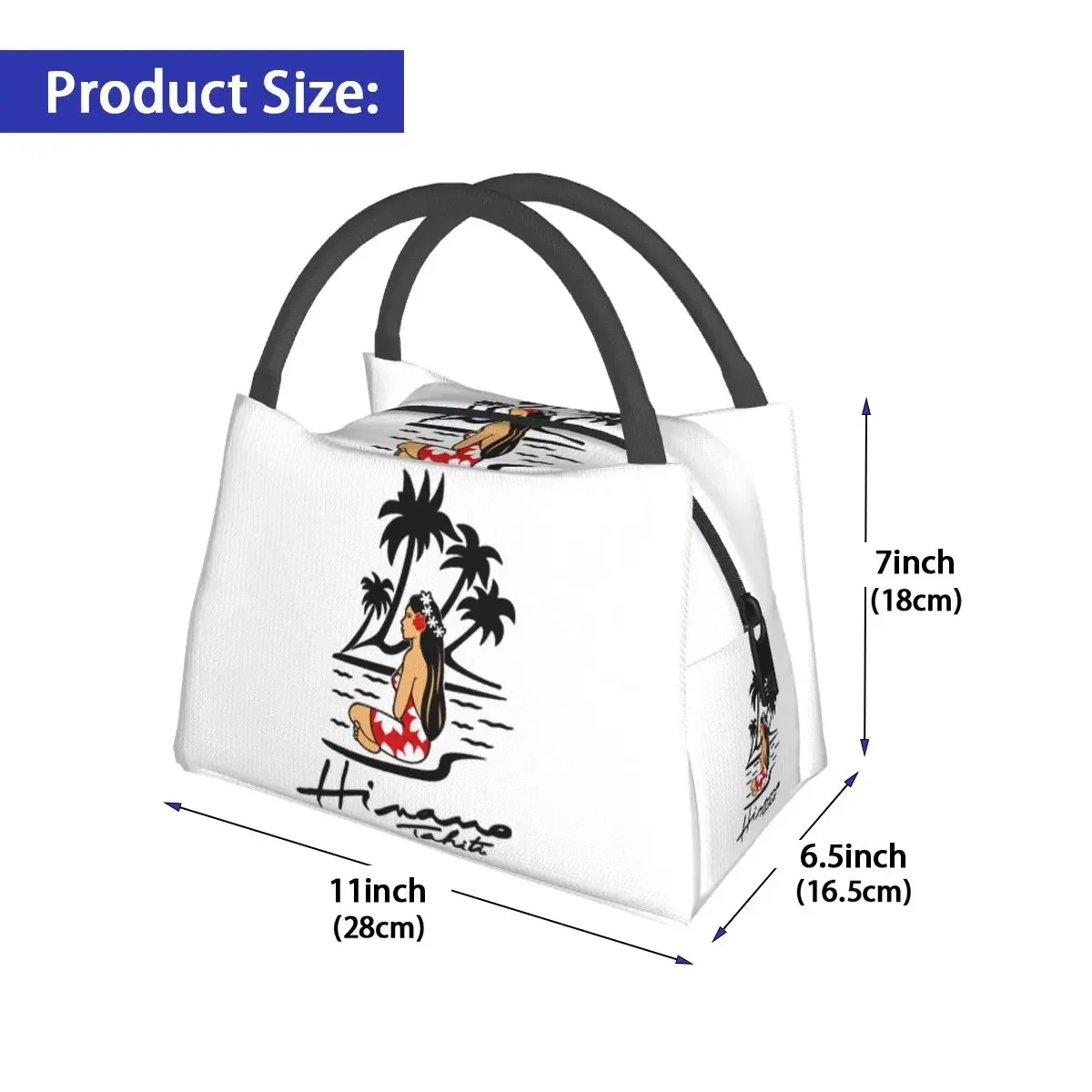 Beer Hinano Lunch Bag Tahiti Logo Retro Lunch Box Office comodo Tote termico borse Graphic Cooler Bag