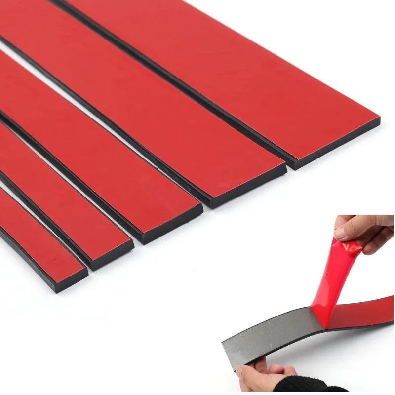 50cm Silicone Rubber Anti-collision Strip Black Self Adhesive High Temperature Resistant Durable Furniture Anti-skid Gasket