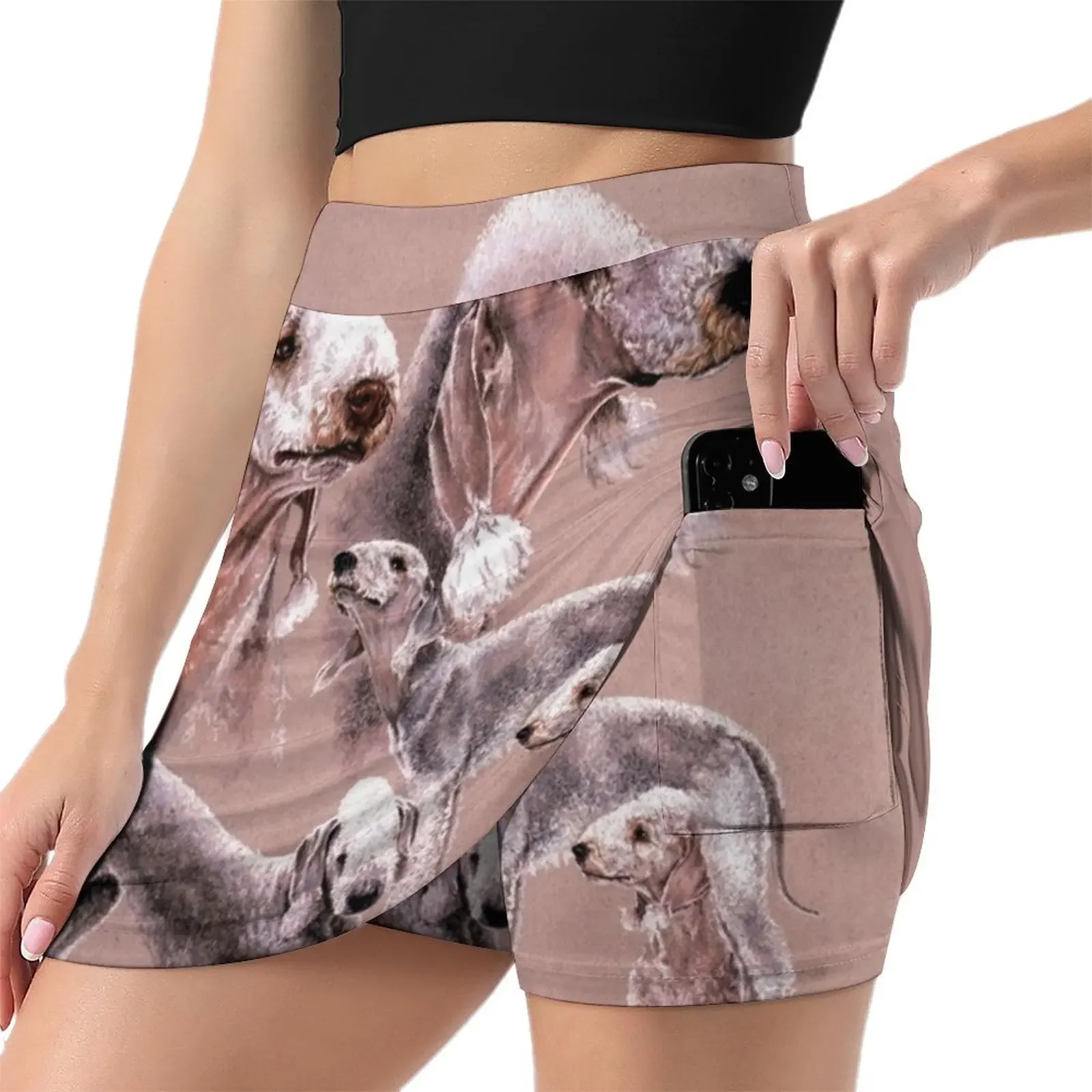 Bedlington Terrier Gallimaufry Mini Skirt skirt set Short skirt woman