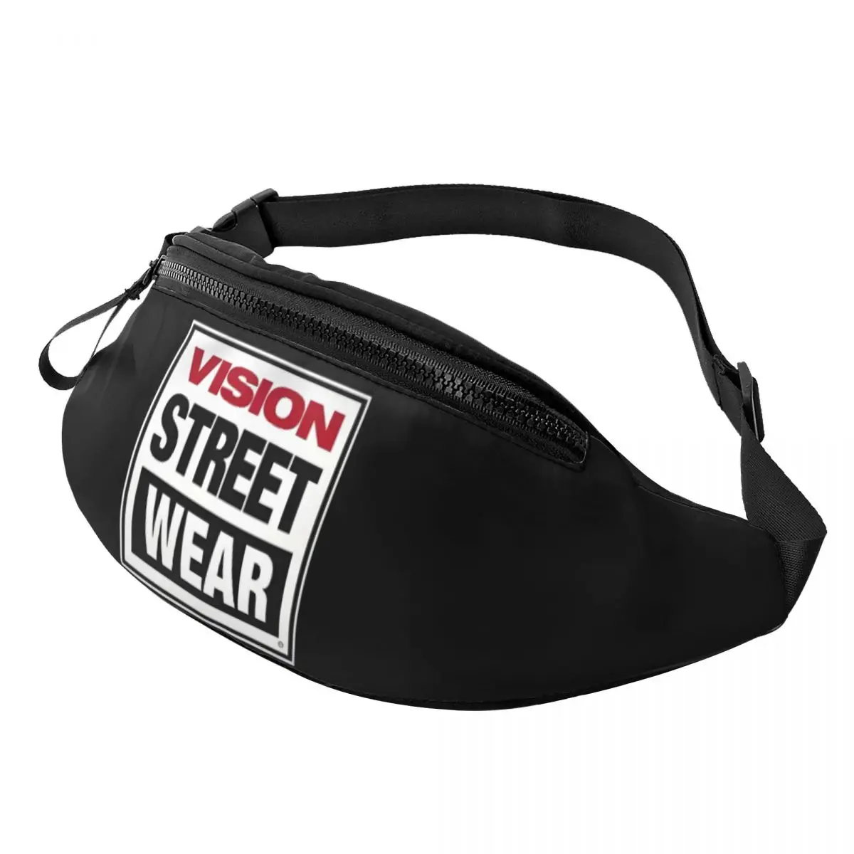 

Custom Vision Street Wear Fanny Pack Men Women Cool Skateboarding Crossbody Waist Bag for Running Phone Money Pouch