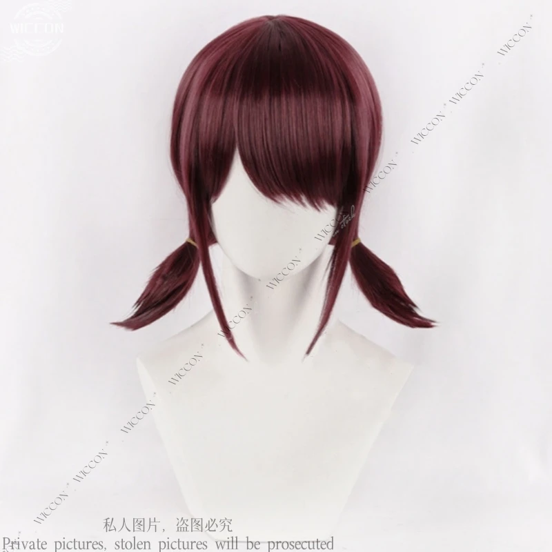 Anime Girls Band Cry Nina Iseri Cosplay Wig Purple Twin Ponytails Short Hair Halloween Party for Women Props Accessory Nina