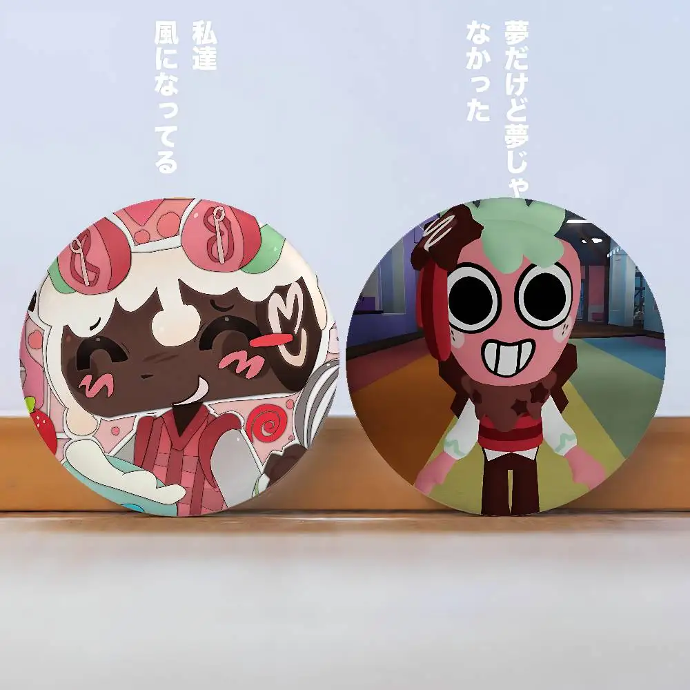Cosmo Vee Badges Peripheral Lapel Pins Tinplate Round Brooch For Shoulder Bag Accessories Souvenir Gifts