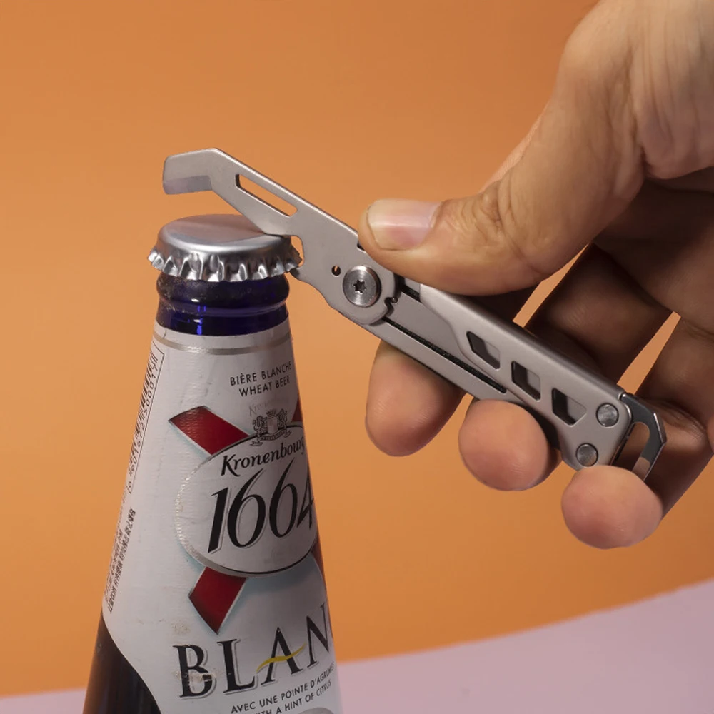 Knife Survival Gadgets Keychain Folding Knife Multitool Box Cutter Camping Emergency Hand Tools Multipurpose EDC Pocket