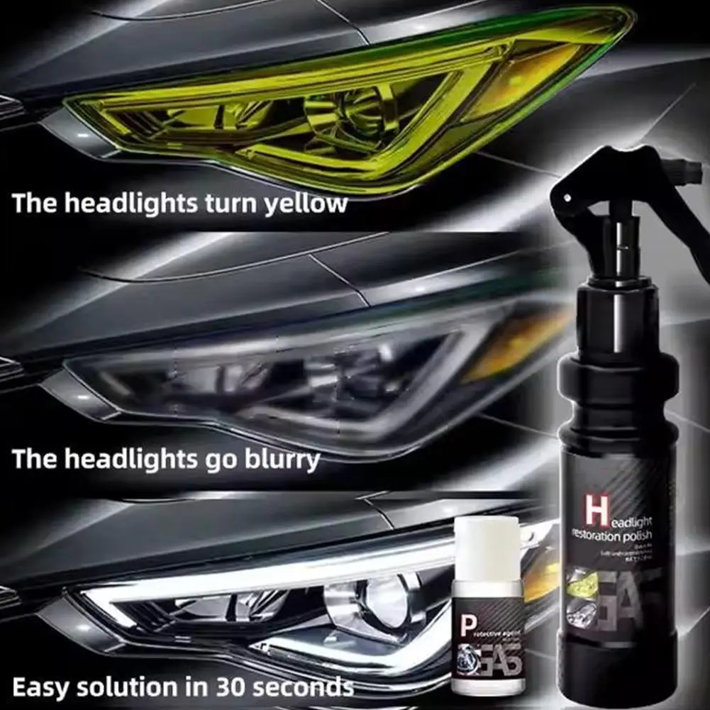 سيارة العلوي تجديد إصلاح السائل لتجديد السيارات المضادة للأكسدة طلاء كشافات وكيل تلميع طلاء السيارات السائل #3