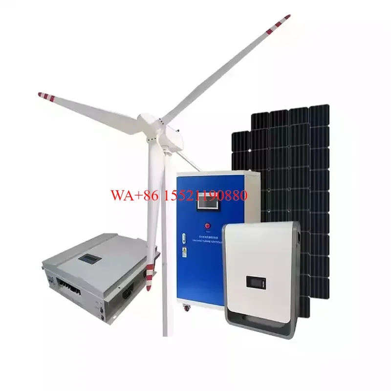 WMWMNU for 2000W Wind Solar Hybrid Home Power Generation Five Blade Portable 48V Wind Generator Turbine