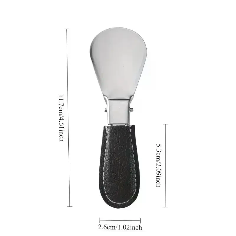 Stainless Steel Foldable Shoehorn No Bending Easy Shoe Wearing Portable for Seniors Pregnant Home Travel Daily Use