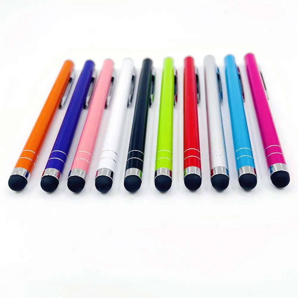 High Precision Universal 10 Colors Metal Capactive Pen Tablet Stylus For IPad IPhone PC Mobile Phone Touch Screen Pen