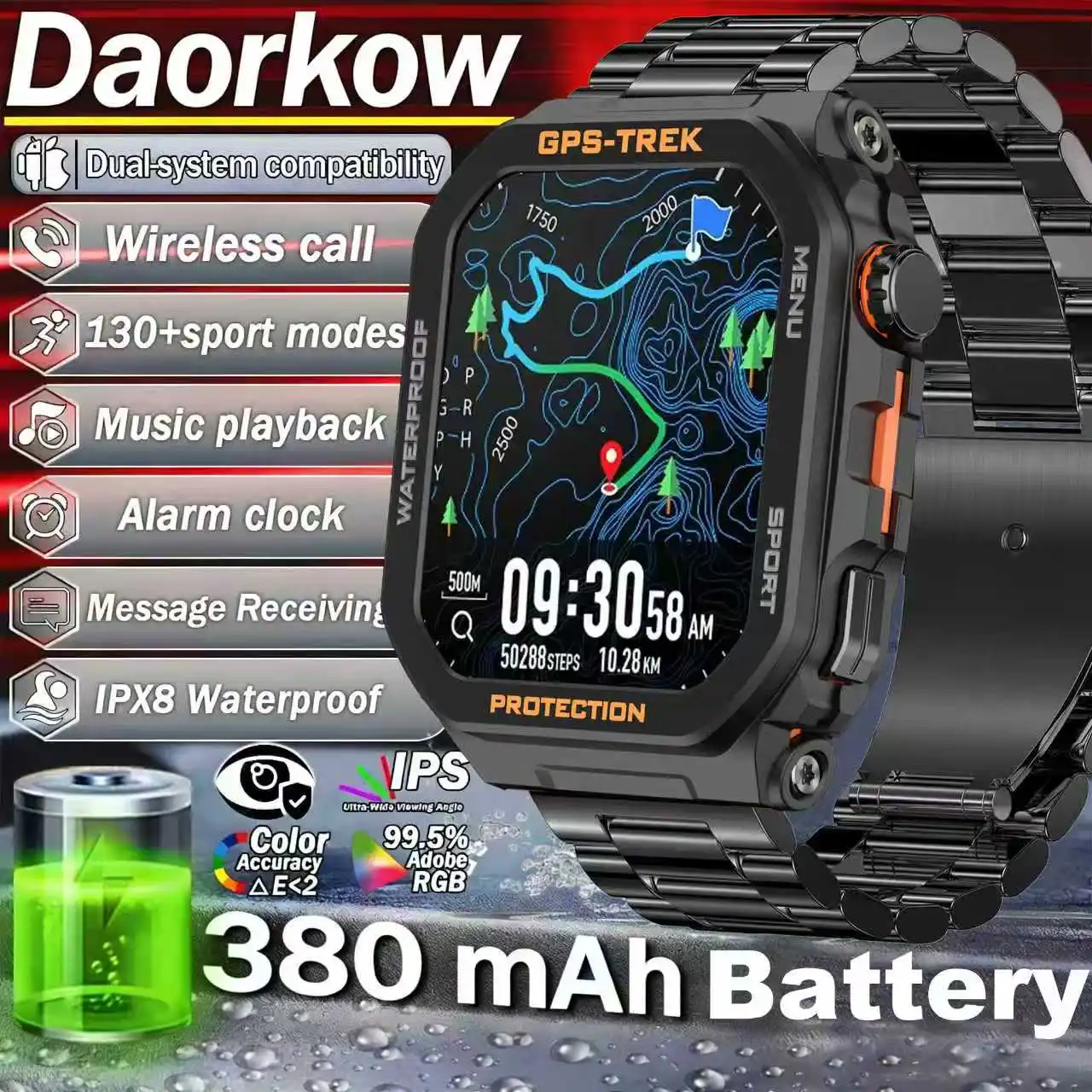 

Новые умные часы для активного отдыха на природе с GPS и встроенной Alexa, функцией совершения/приема звонков, более 100 спортивных режимов, отслеживанием пульса и фитнес-трекингом.