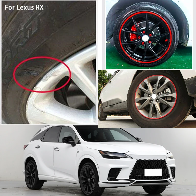 

For Lexus RS Car Wheel hub Protective Ring wear-resistant decoration parts tire anti-leakage anti-collision rubber strip