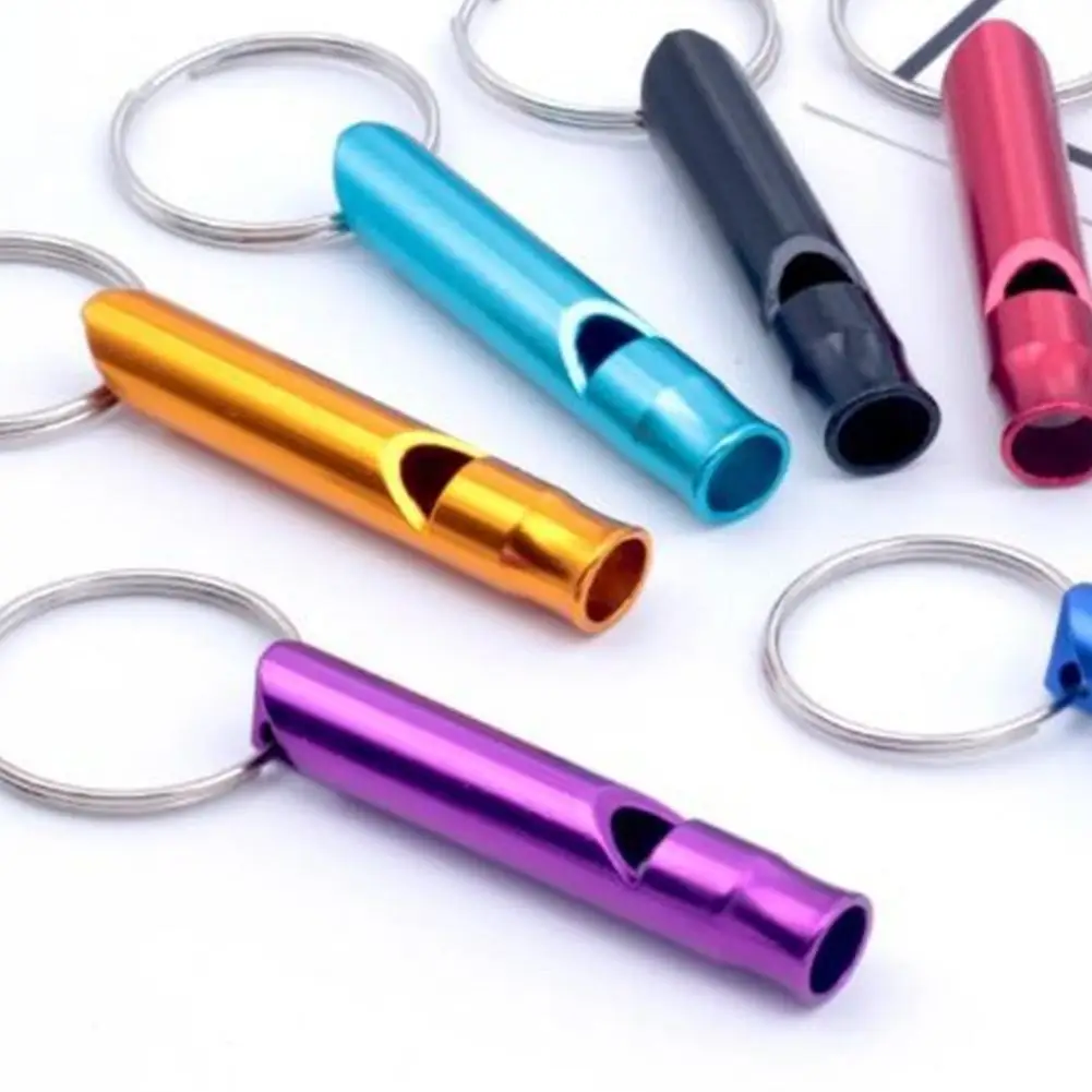 Metal Whistle Pendant Keyring Outdoor Multifunctionele Sleutel Hanger Survival Emergency Mini Size Team Gift 1pcs