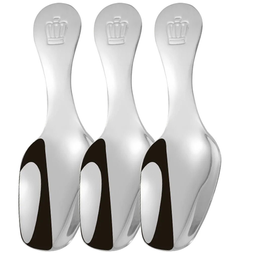 

3 шт. бытовые ложки для чая из нержавеющей стали, компактная многофункциональная кофейная ложка, портативная маленькая кофейная ложка, чайная ложка