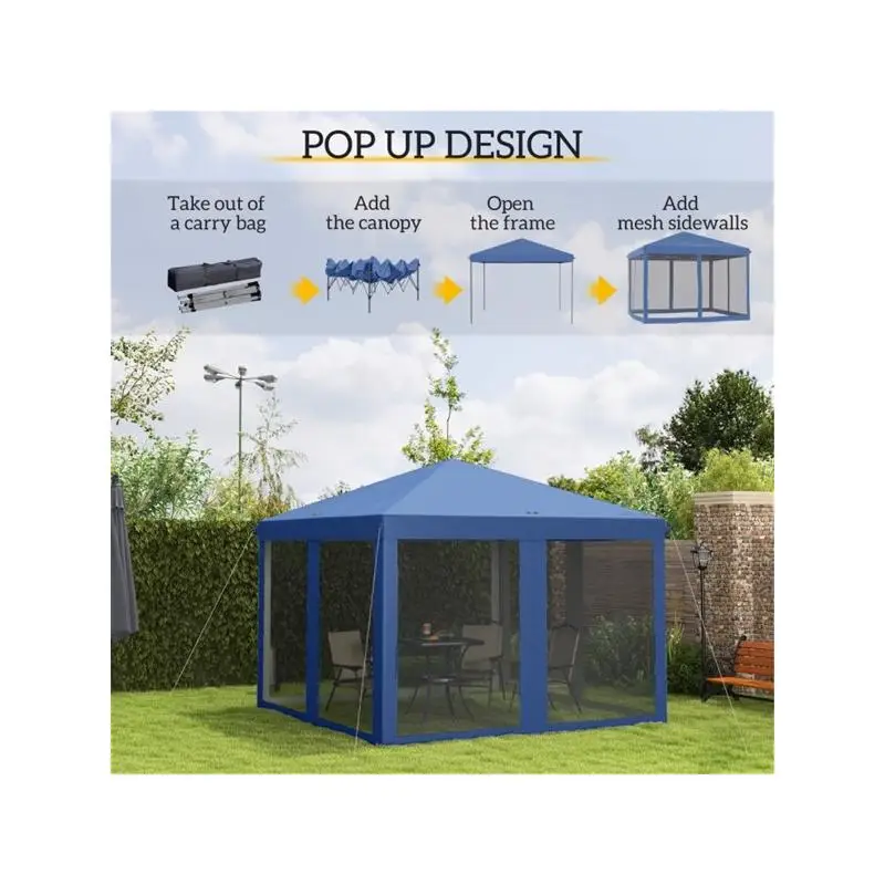 

Всплывающая палатка с навесом 3x3 м для мероприятий и вечеринок — простая установка и портативная крышка