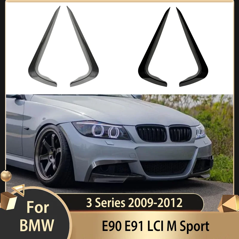 

For BMW 3 Series E90 E91 LCI M Sport 2009-2012 Front Bumper Lip Canard Splitter Diffuser Spoiler Fog Lamp Grill Cover Air Knife