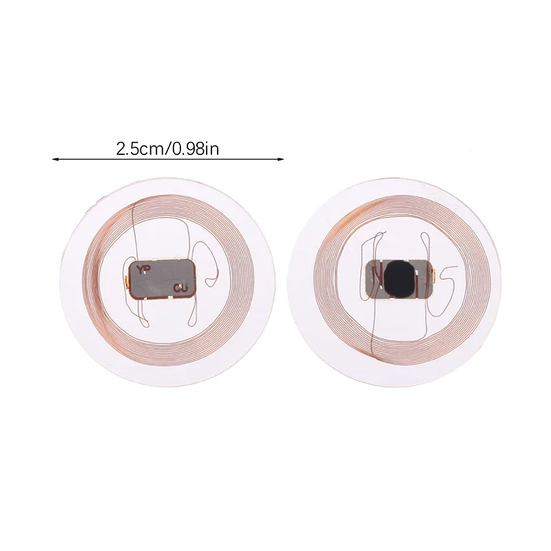 5/10pcs CUID NFC Tag 25mm Rewritable Transparent Coin Card NFC Label For Proximity Keyfobs Tags Access Contol Super Thin NFC