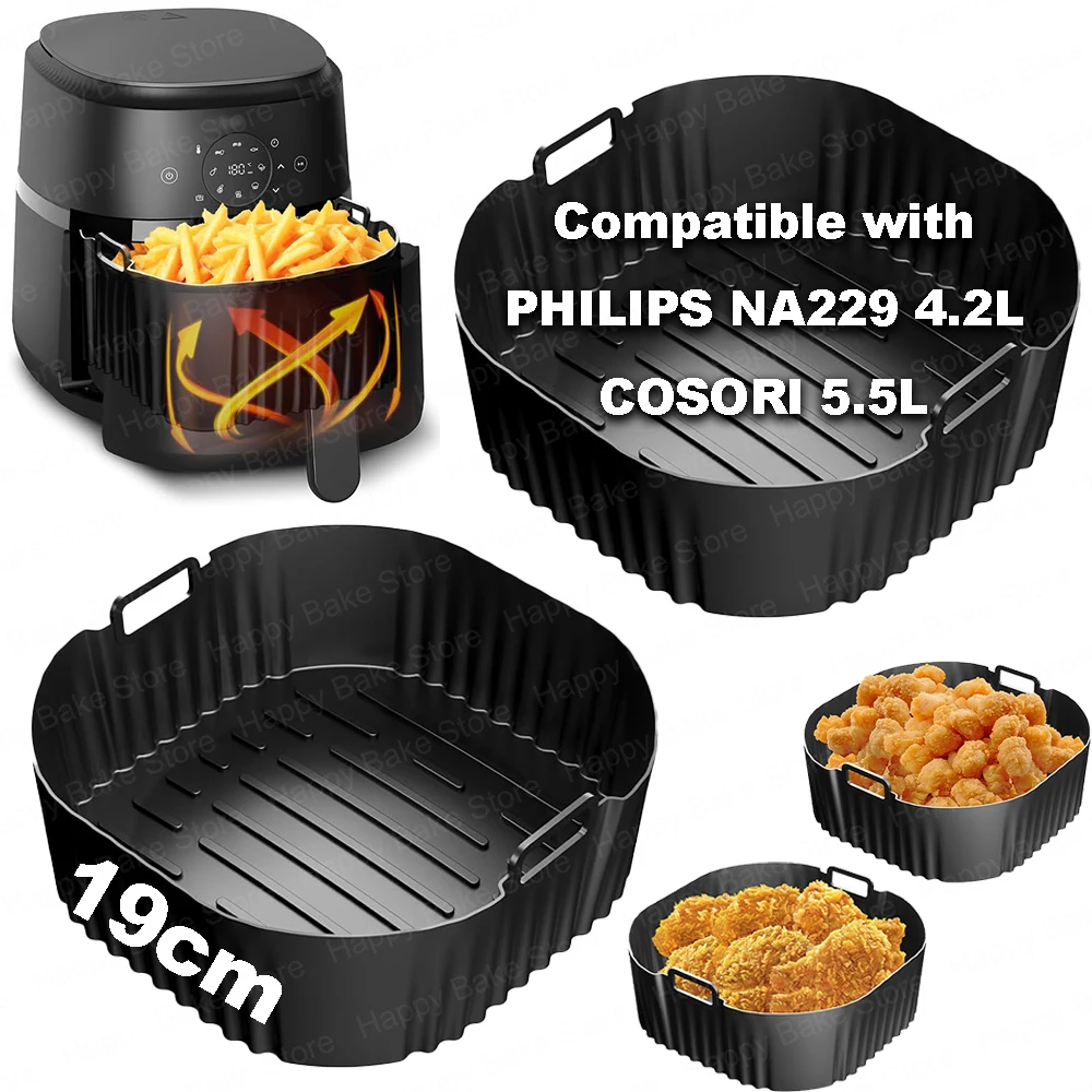 NA229対応 シリコーン製リユース可能クッキー皿で、Philips 4.2Lエアフライヤーをさらに便利に活用する方法
