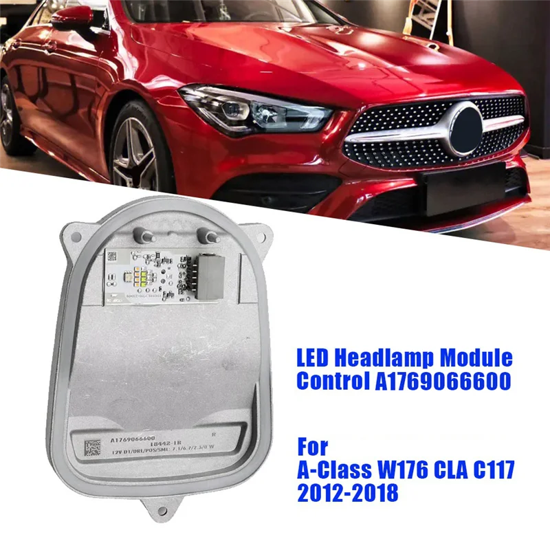 M93K-اليمين العلوي LED وحدة التحكم أجزاء A1769066600 لمرسيدس A-Class W176 CLA C117 12-18 رئيس ضوء مصباح وحدة الإضاءة #5