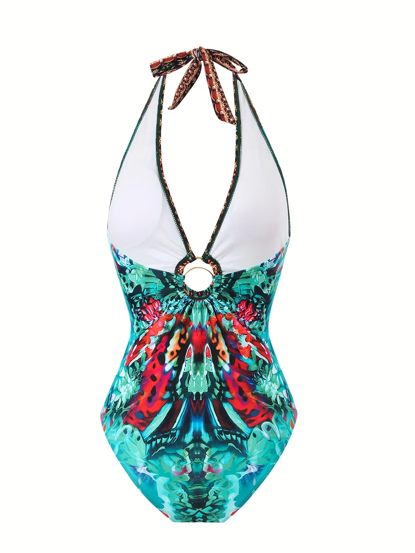 Traje de baño Sexy Vintage de una pieza para mujer, Bikini con falda, traje de baño para cubrir, traje de baño brasileño para playa de verano 2025 para mujer