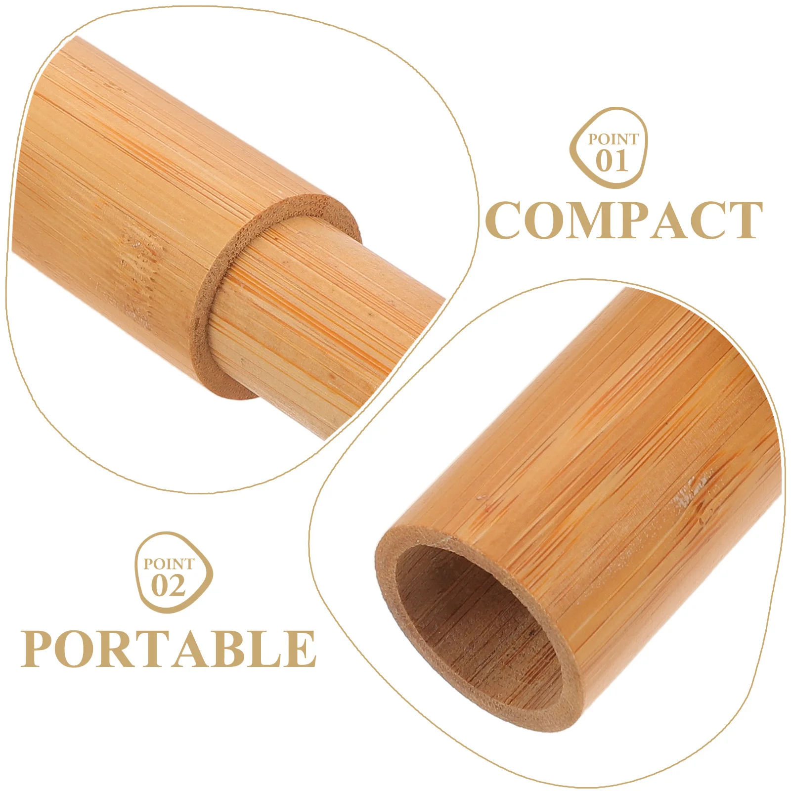 Bambus-Dokumentenaufbewahrungsröhre, wasserdicht, zylindrisch, Posterträger, Papier-Versandröhre für Zertifikate, Kunstwerke, Zeichnungen, Reisen