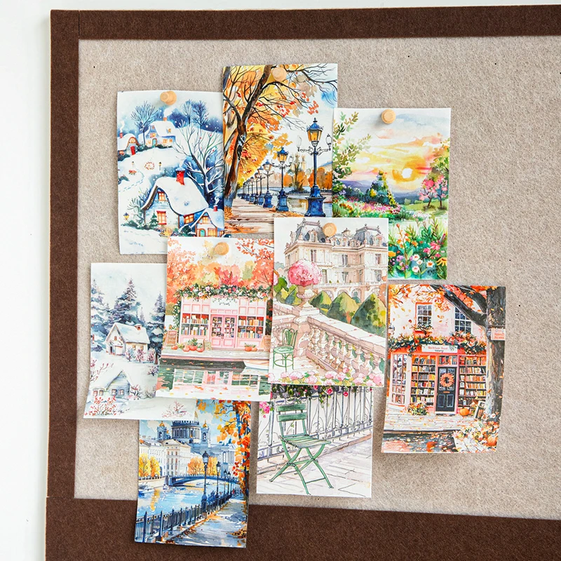 Large Size Tape Journey Nature Beauty Street Scape Tape Scrapbook DIY Hand Account Mobile Phone Case Notebook Decoration