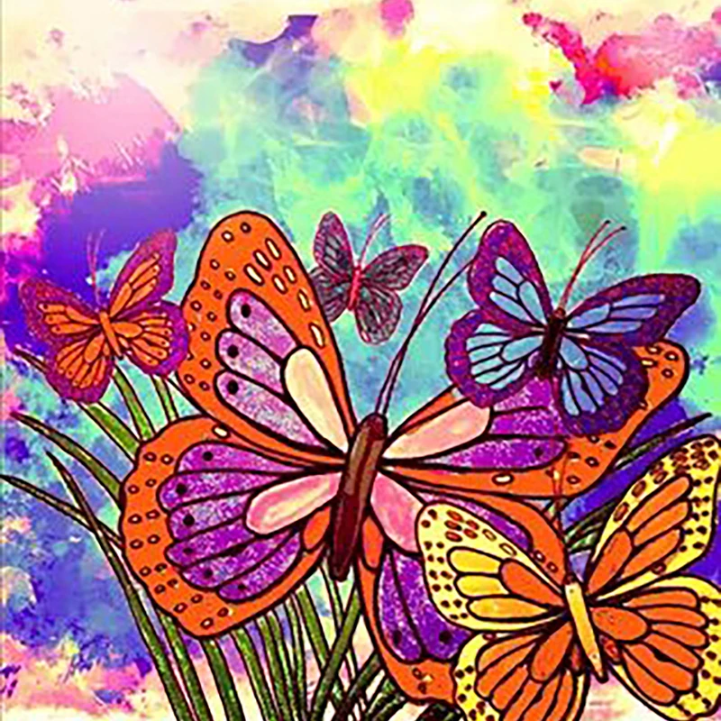 

5D Diamond Painting Animal Landscape Full Diamond DIY Mosaic Butterfly Diamond Embroidery Picture Rhinestone Home Decor Gift