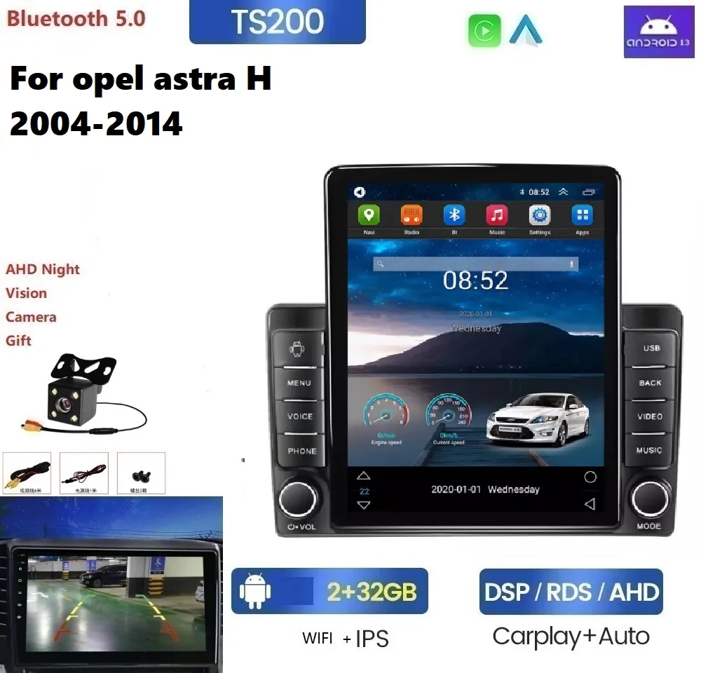 Android IPS DSP car DVD Player For opel astra H 2004-2014 car android stereo WIFI GPS Radio SWC