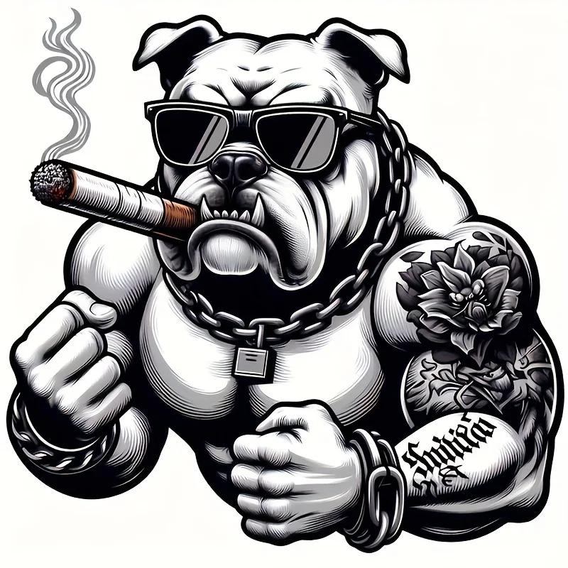 

Bulldog Stickers Car Decals - High Quality PVC Scratch Resistant Decorative Stickers for Cars, Motorcycles, Trailers, ATV's