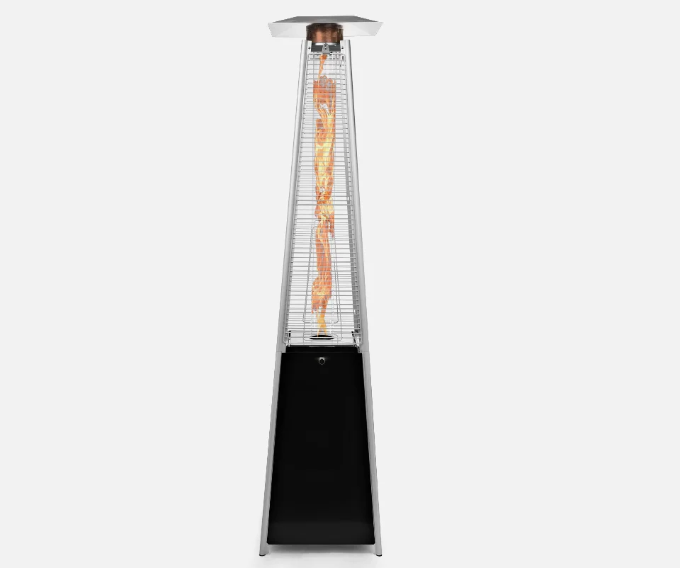 Commercial Outdoor Steel Patio Heater, Rainproof & Portable, Energy-Efficient