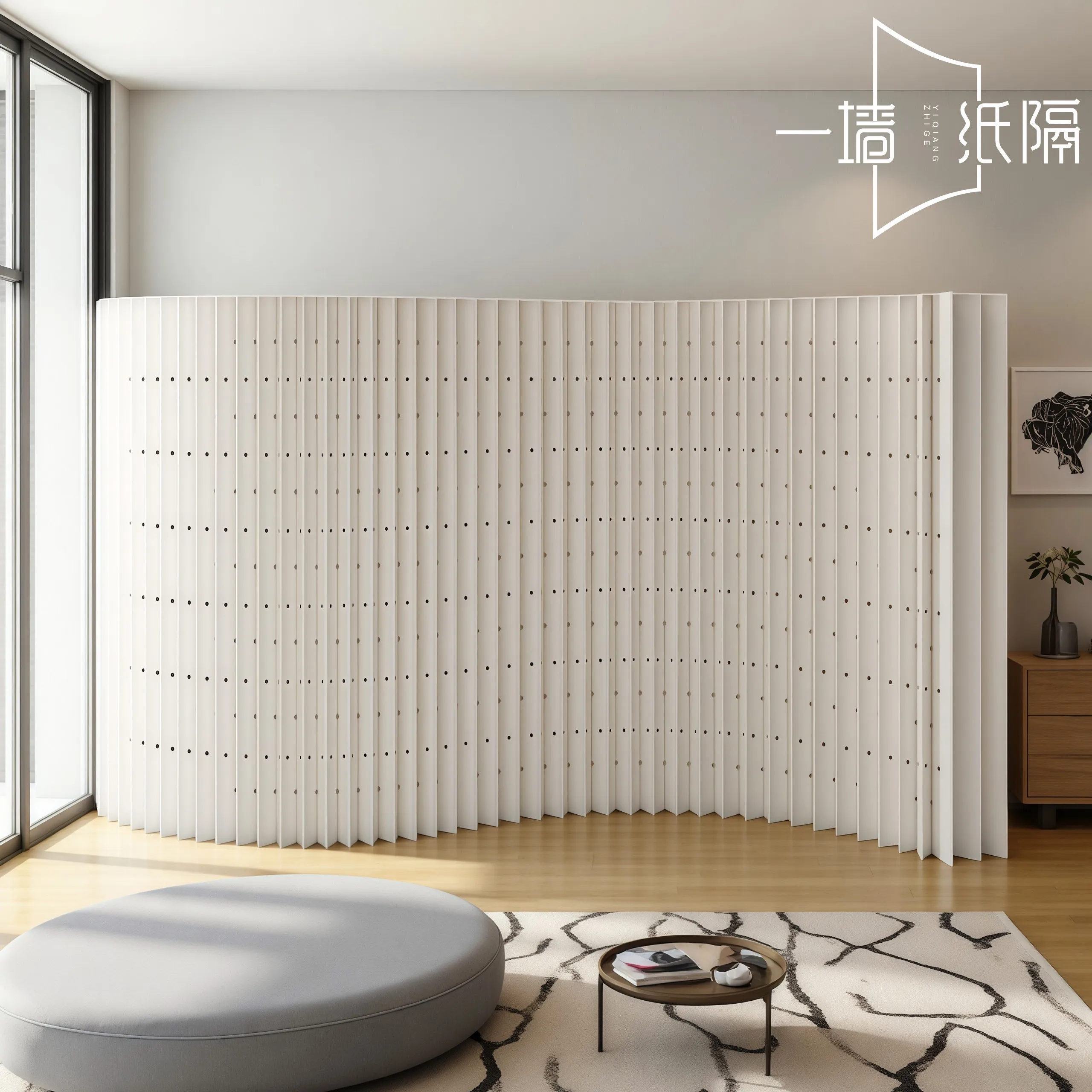 Paper screen partition false wall office partition baffle one room becomes two rooms hole new partition wall simple