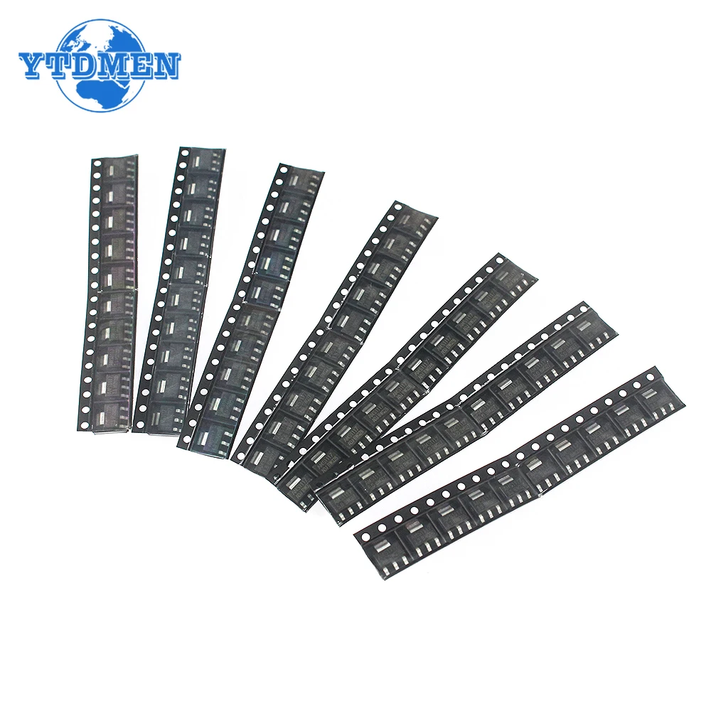 70PCS Voltage Regulator Kit AMS1117 SOT-223 AMS1117-3.3V AMS1117-ADJ AMS1117-5.0V AMS1117-2.5V AMS1117-1.8V AMS1117-1.5V 1.2V-5V