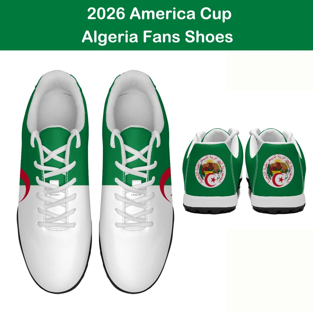 2026 America Cup Custom Print Fans Soccer Shoes Football sneakers Morroco, Senegal, Algeria, Egypt Africa Country Flag Designs view 3