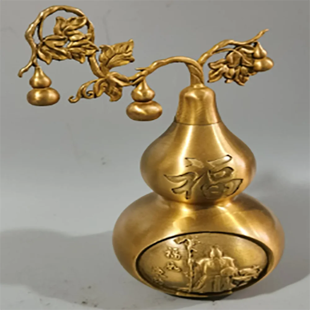 

Metal longevity gourd, wealth attracting gourd, as lucky as the East China Sea, as long as the South Mountain birthday gourd ho