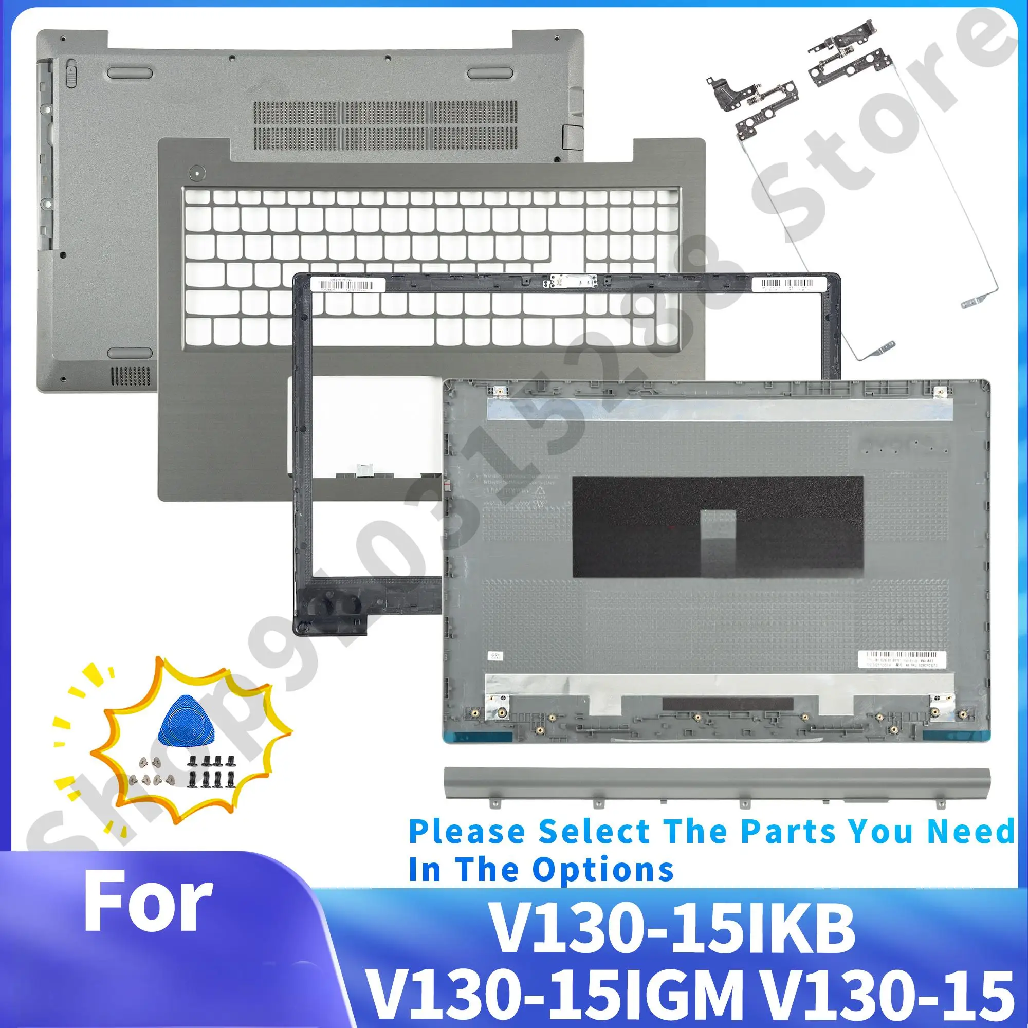 

Parts For V130-15IKB V130-15 V130-15IGM LCD Back Cover Front Bezel 5B30Q60099 Palmrest Upper/BOTTOM CASE PC Repair 15.6inch