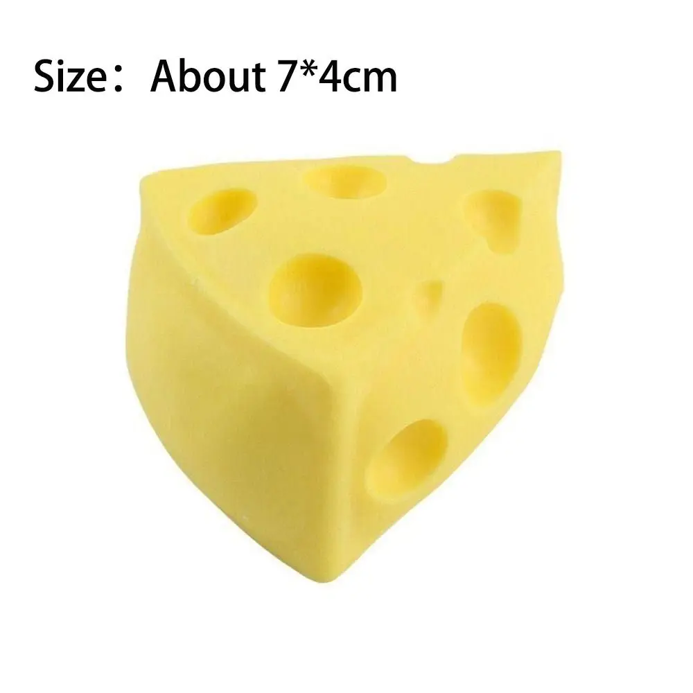 Squeeze Toy Simulation Cheese Squeeze Toys Soft Cute Decompressing Pinching Cheese Sticky Slow Rebound