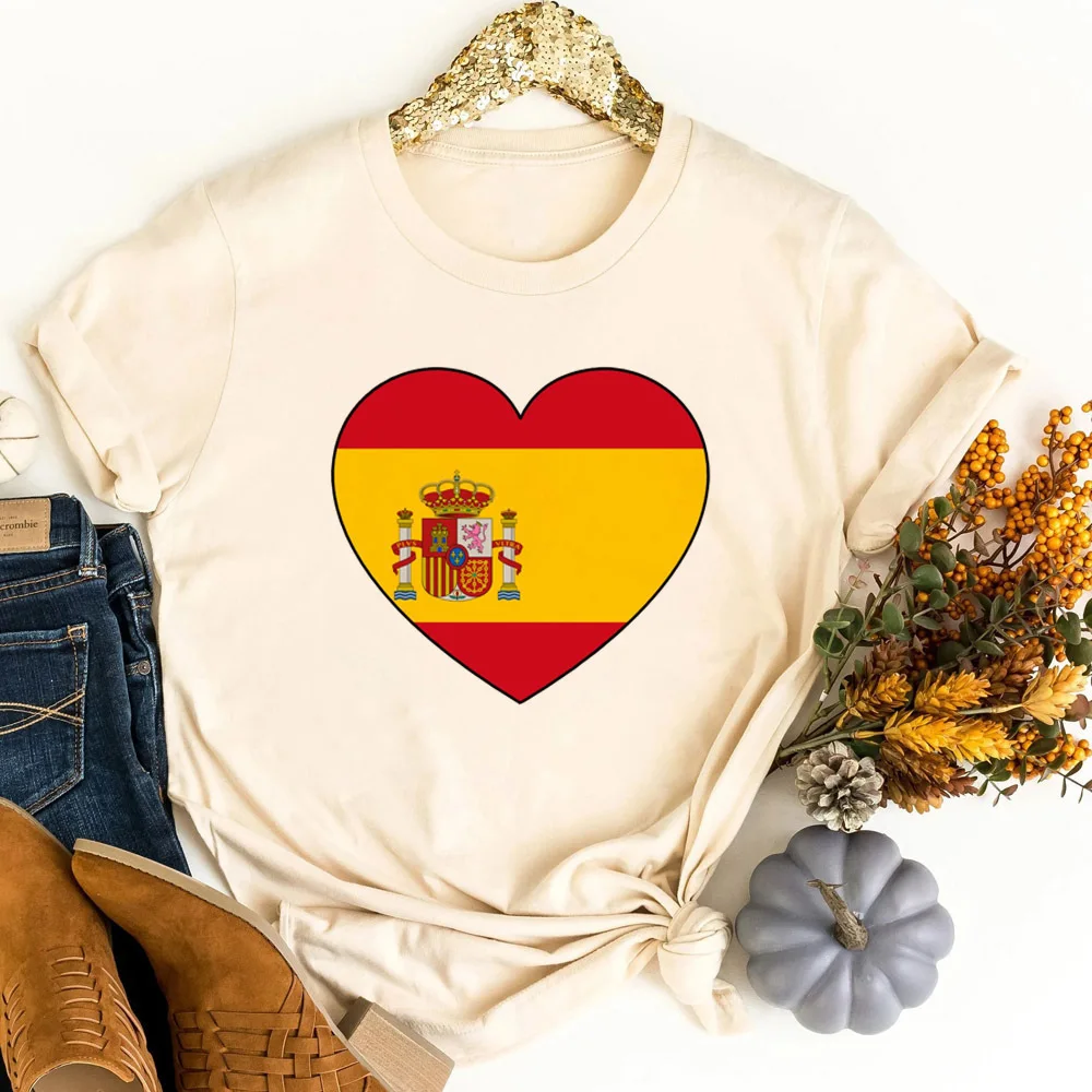 Spain t-shirt teen Psychedelic party grunge clearance sales anime shirt 80s 2000s summer harajuku manga
